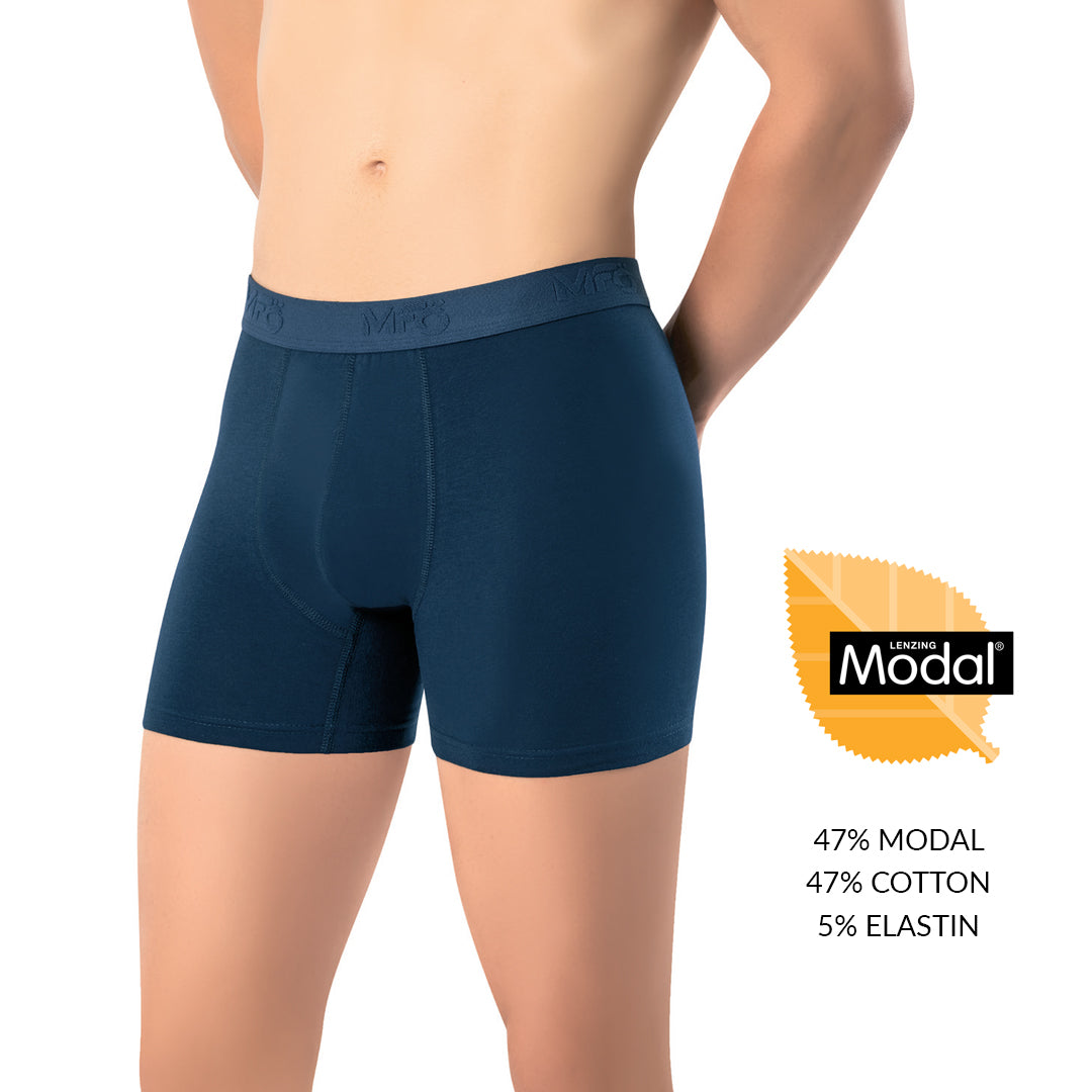 Muske teget bokserice od 47 posto modal 47 posto pamuk i 5 posto elastina