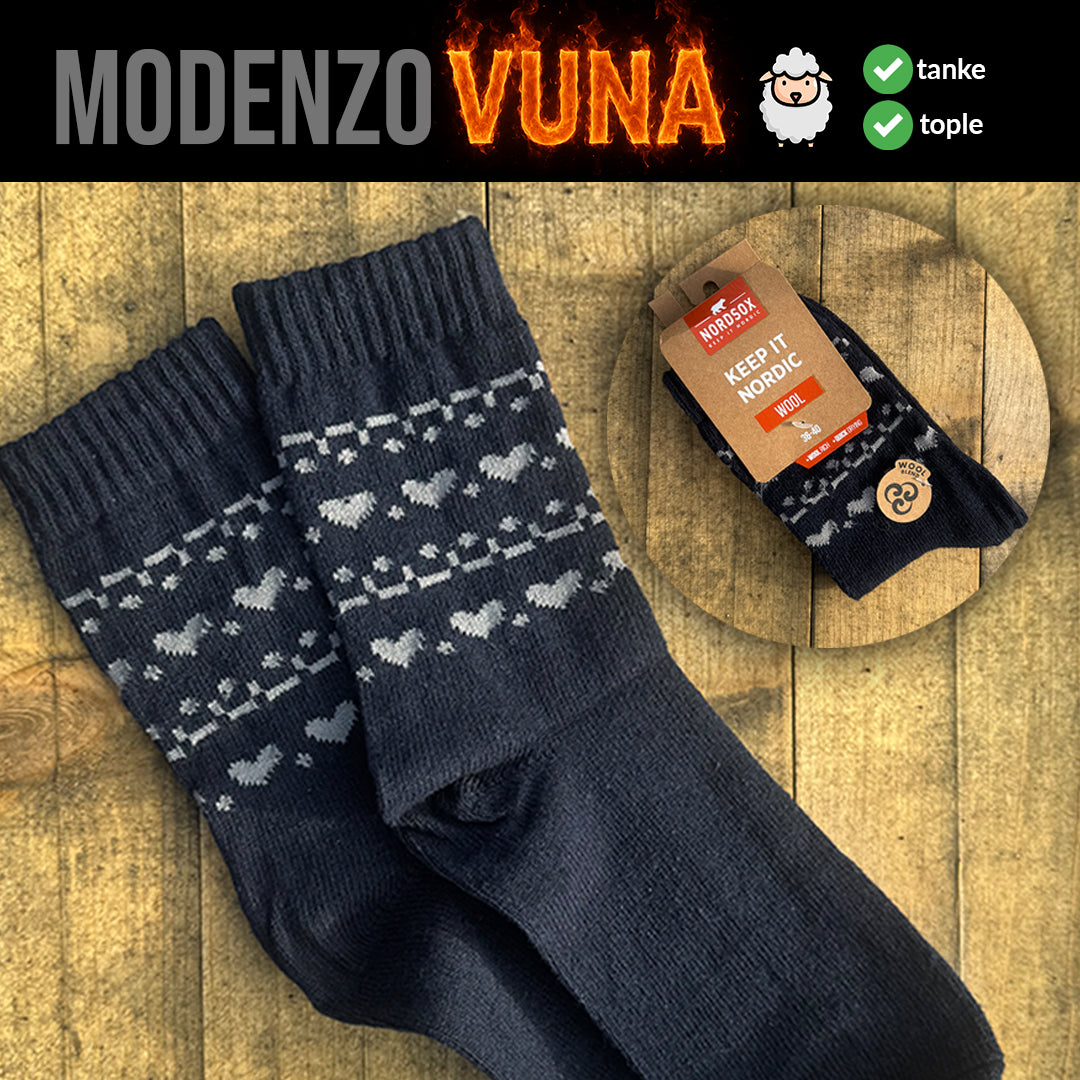 Ženske vunene čarape standardne debljine