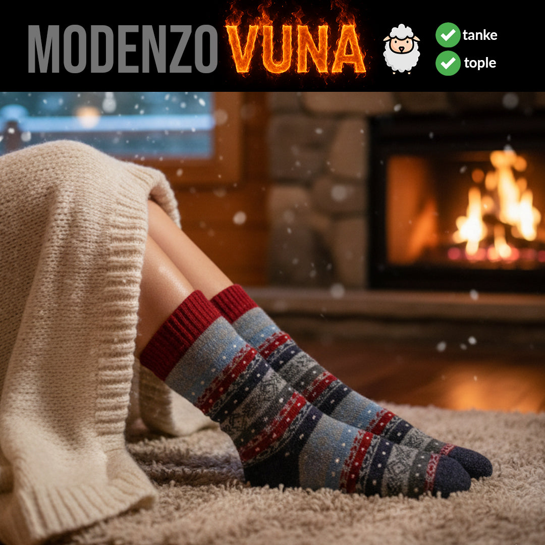 Ženske vunene čarape standardne debljine