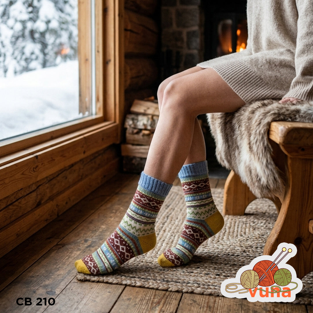 ❄️Ženske Vunene Čarape - deblji model - CB210