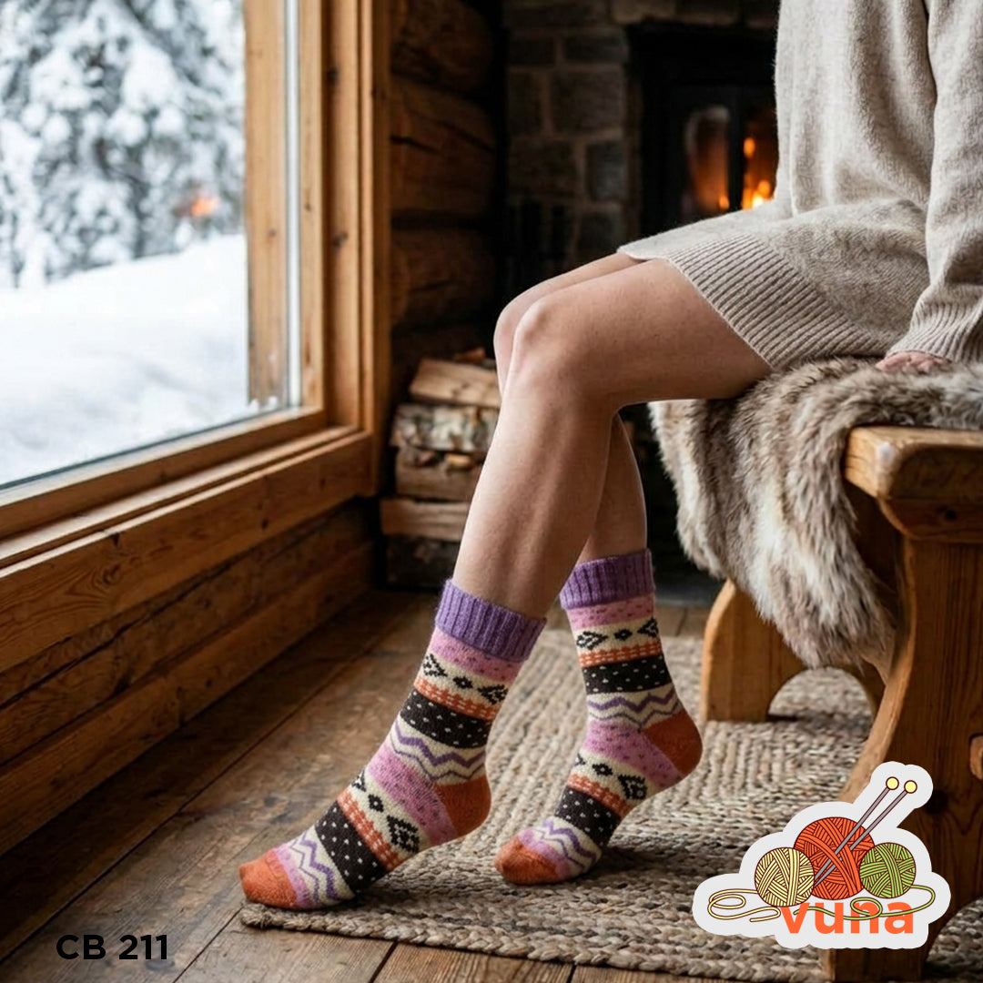 ❄️Ženske Vunene Čarape - deblji model - CB211