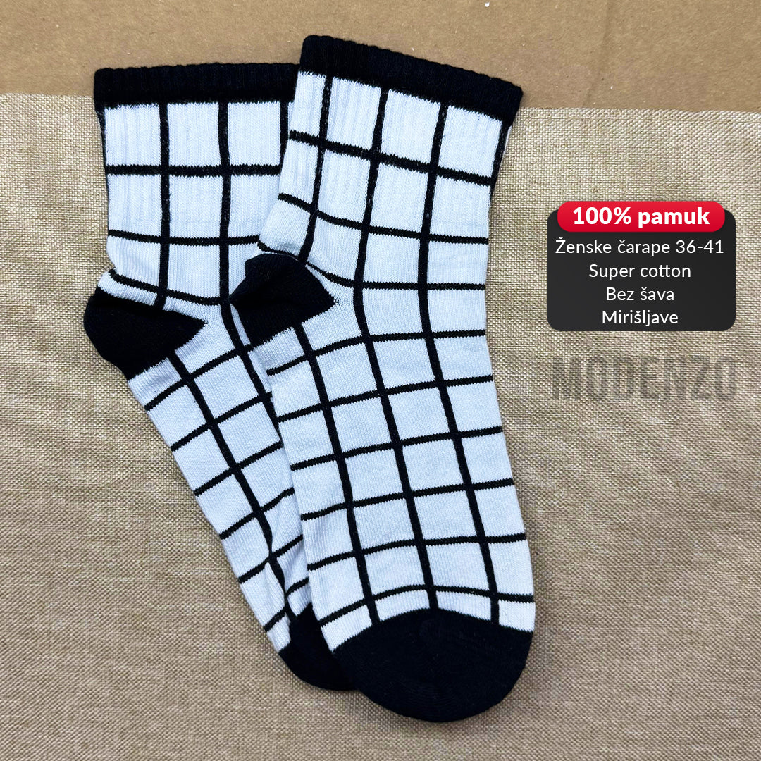 Ženske polukratke čarape super cotton 36-41 CD 89