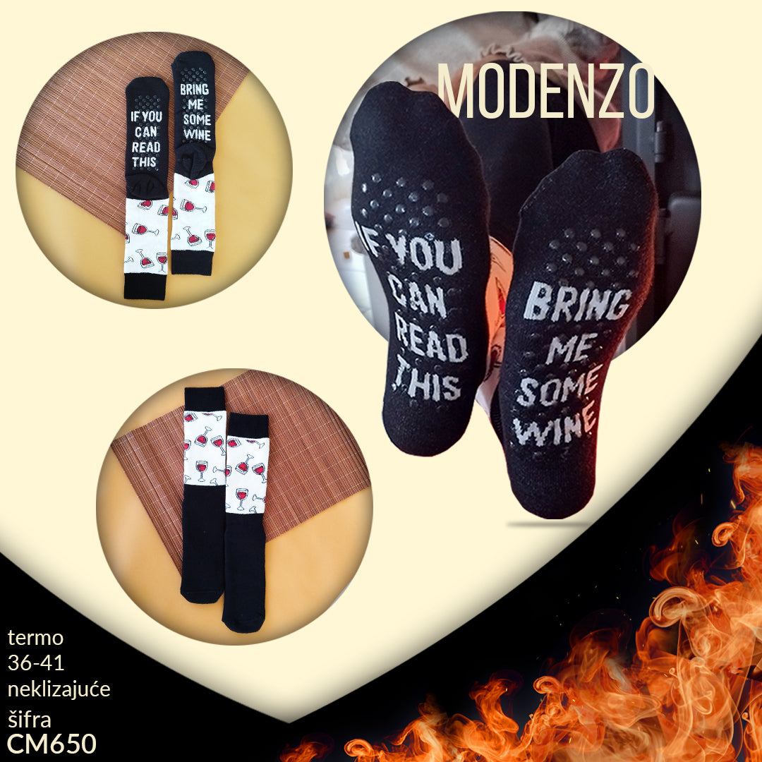 Ženske termo neklizajuće čarape 36-41 CM 650