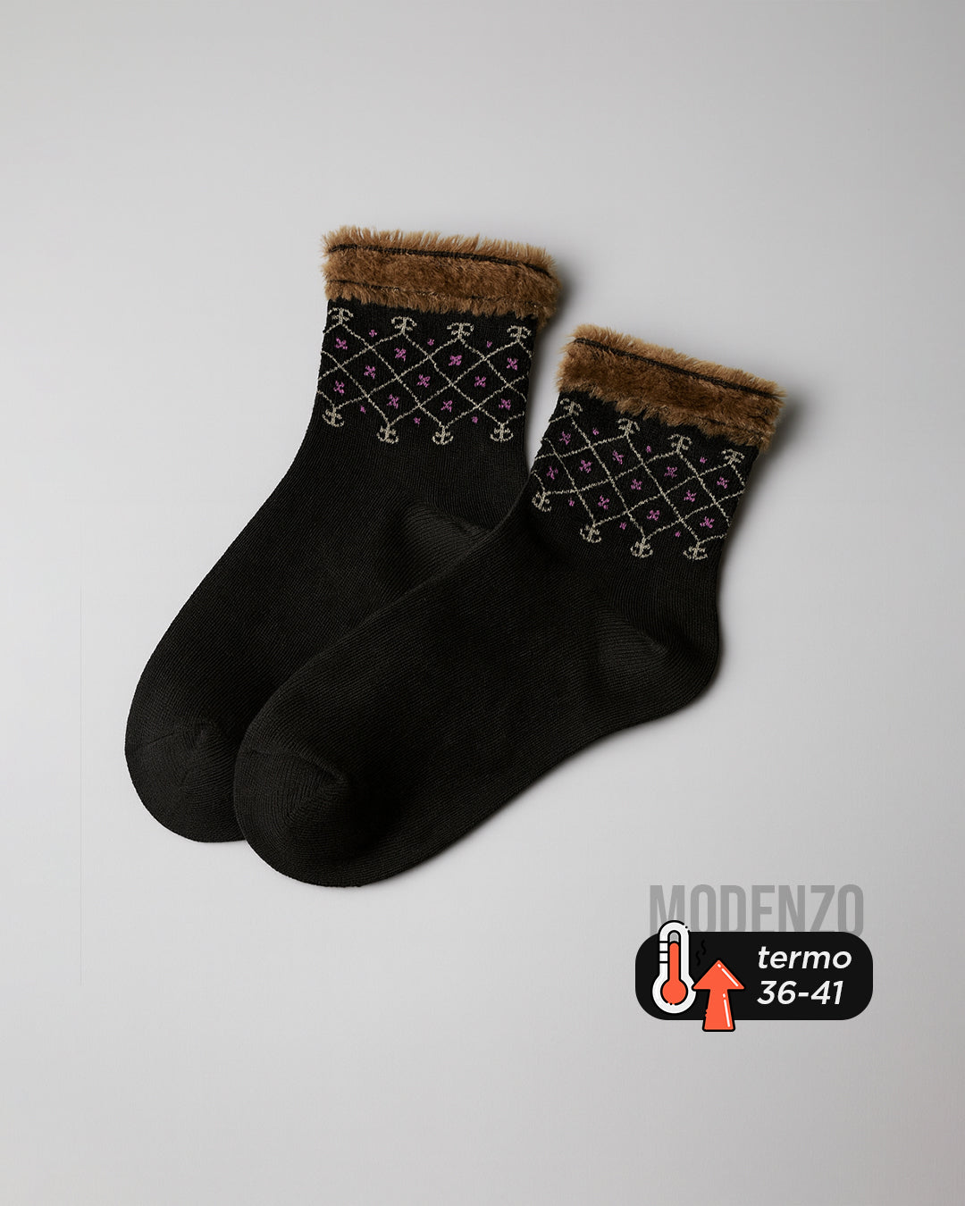 Ženske termo polukratke čarape 36-41