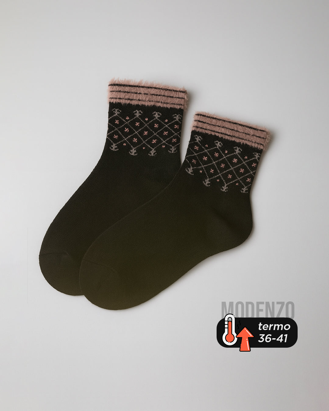 Ženske termo polukratke čarape 36-41