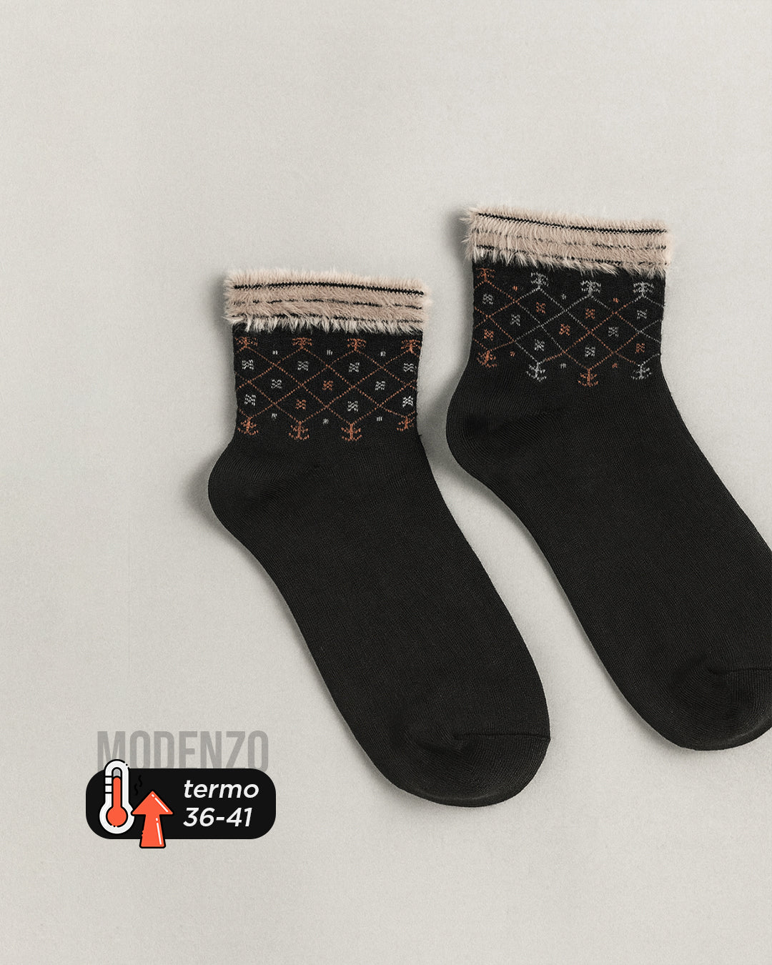 Ženske termo polukratke čarape 36-41