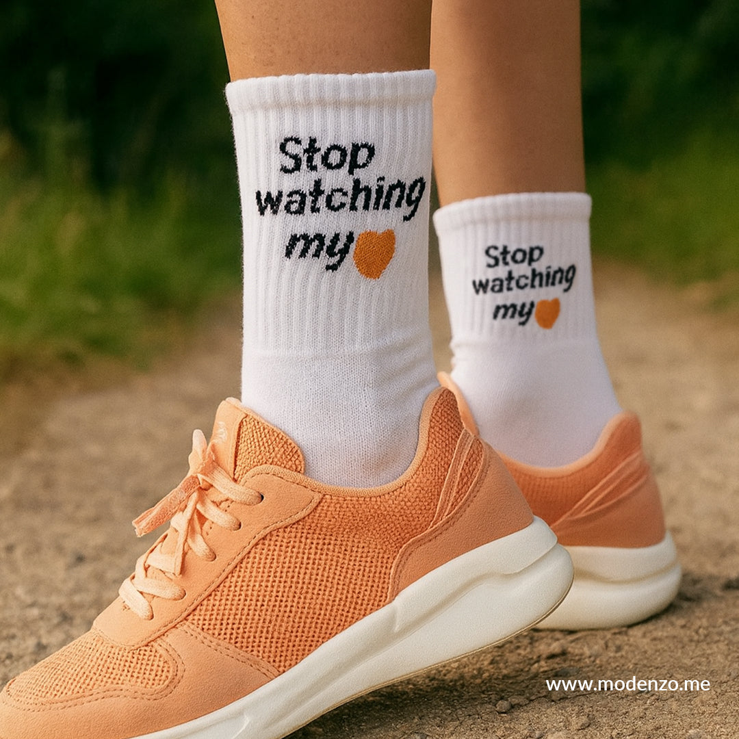 Unisex šarene čarape 37-43 "Stop watching my 🍑"