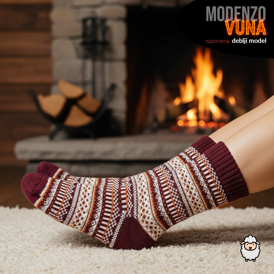 Ženske tople vunene čarape 36-41 (deblji model)