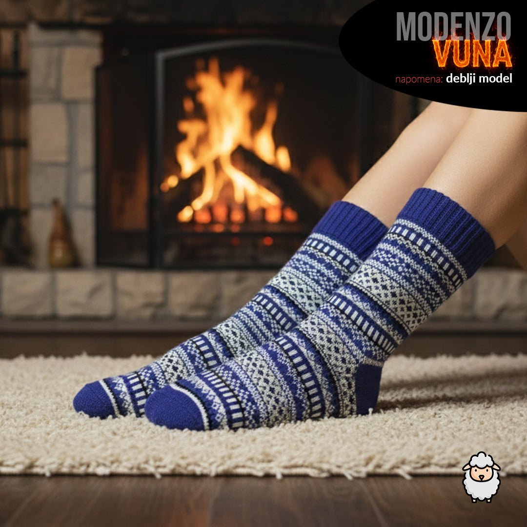 Ženske tople vunene čarape 36-41 (deblji model)