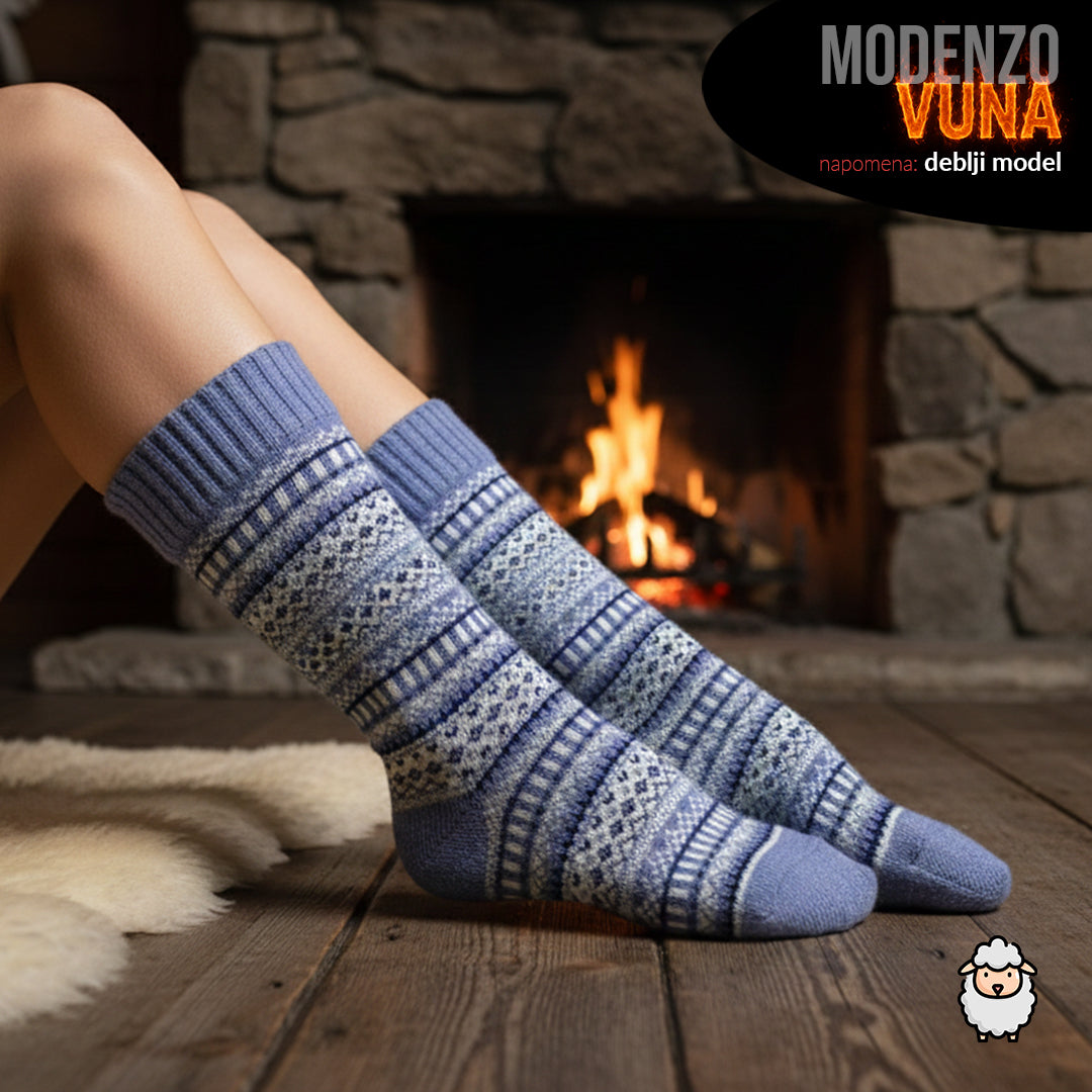 Ženske tople vunene čarape 36-41 (deblji model)
