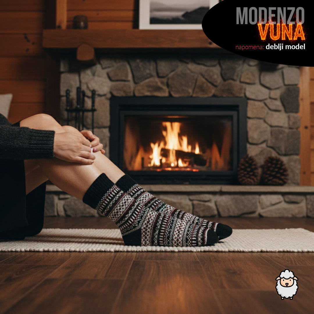 Ženske tople vunene čarape 36-41 (deblji model)