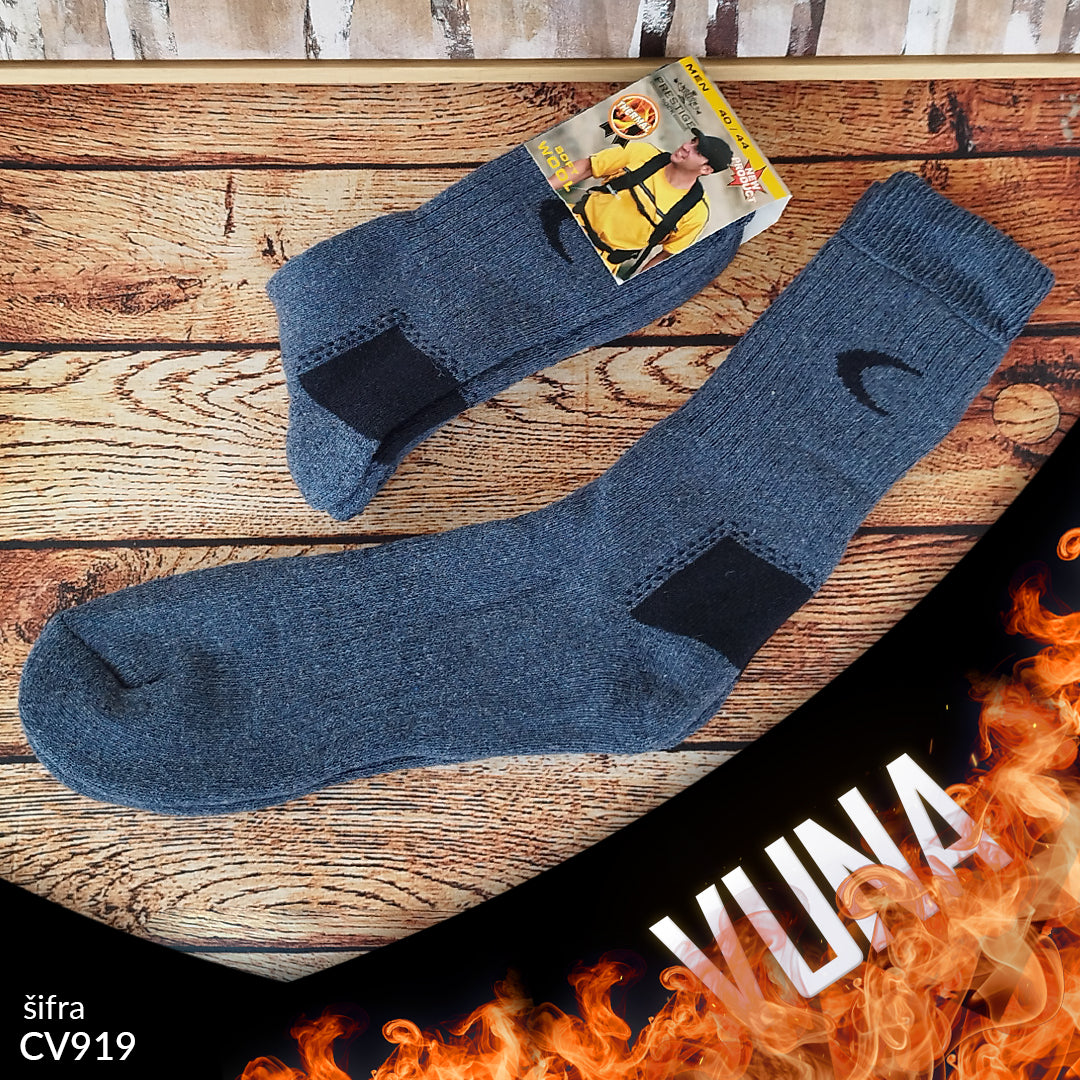 Muške tople vunene čarape 40-44 CV 919