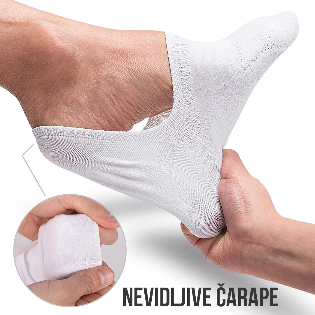 Muške nevidljive čarape 40-44 bijele
