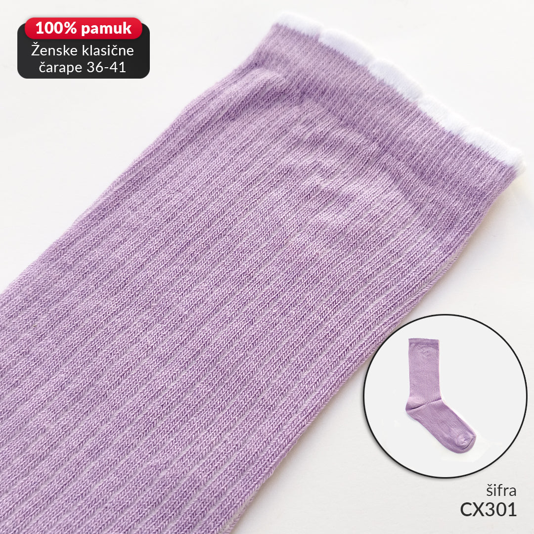Ženske klasične čarape 36-41 CX301