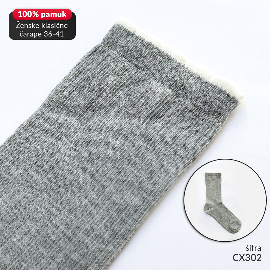 Ženske klasične čarape 36-41 CX302