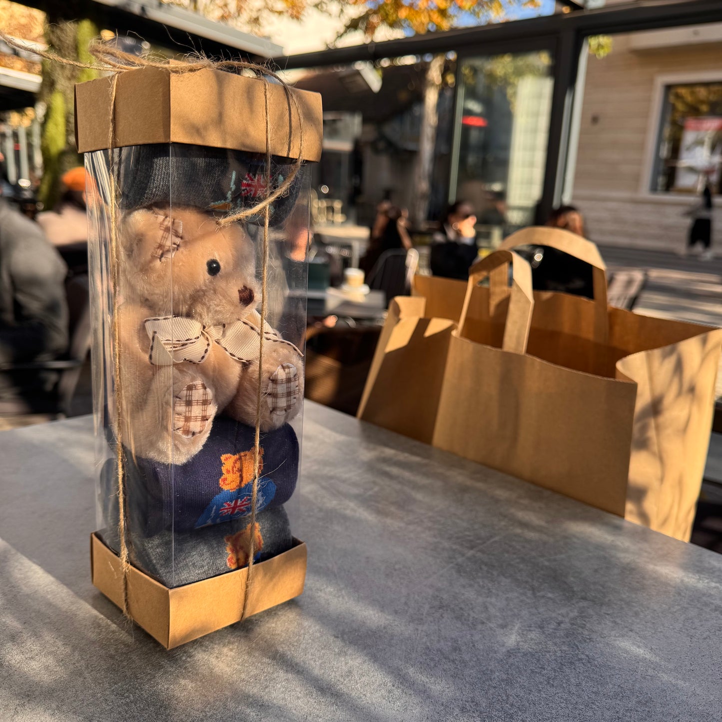 SET ženske čarape + medvjedić