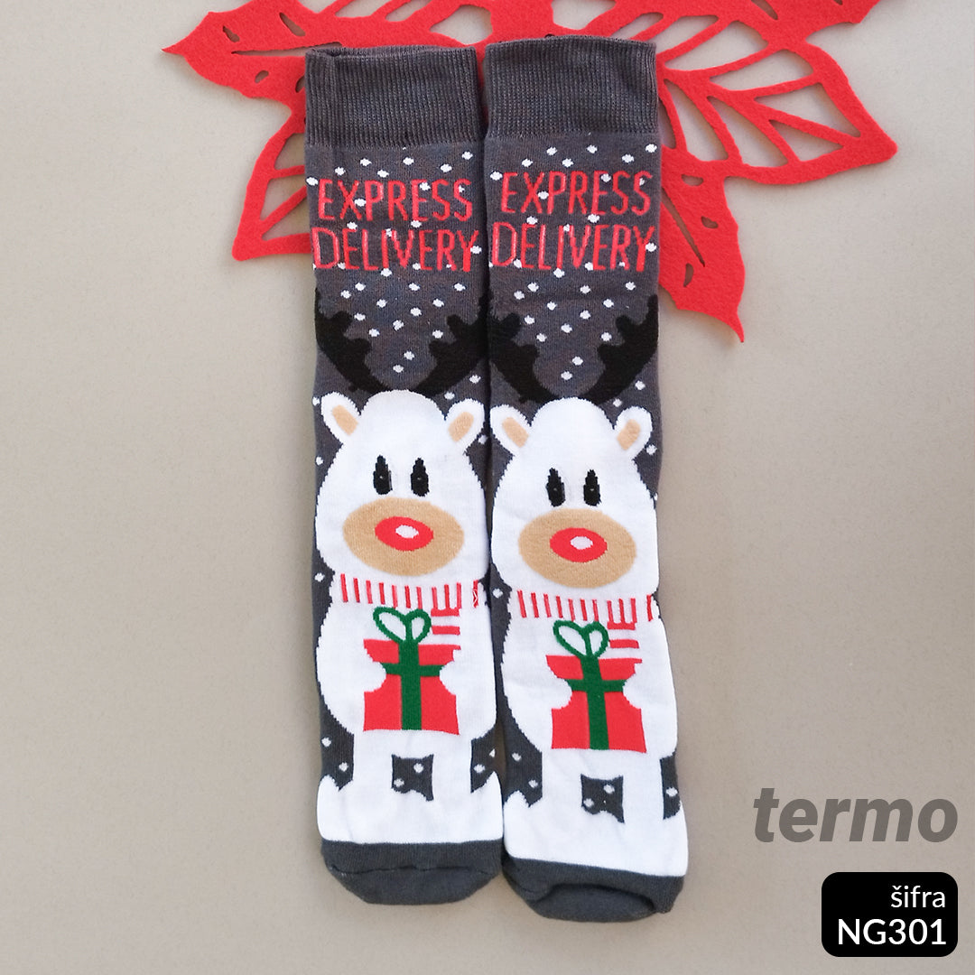 Novogodišnje termo čarape 37-43 NG 301