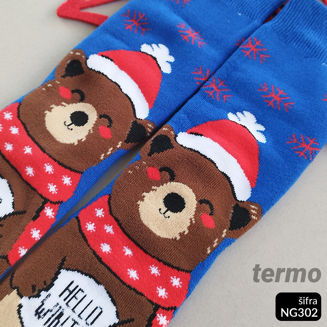 Novogodišnje termo čarape 37-43 NG 302