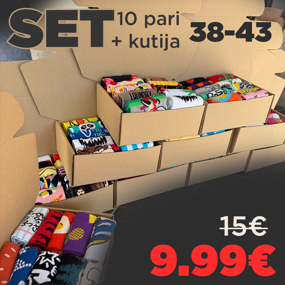 šKutija iznenaÄenja - mix 10 pari broj 38-43