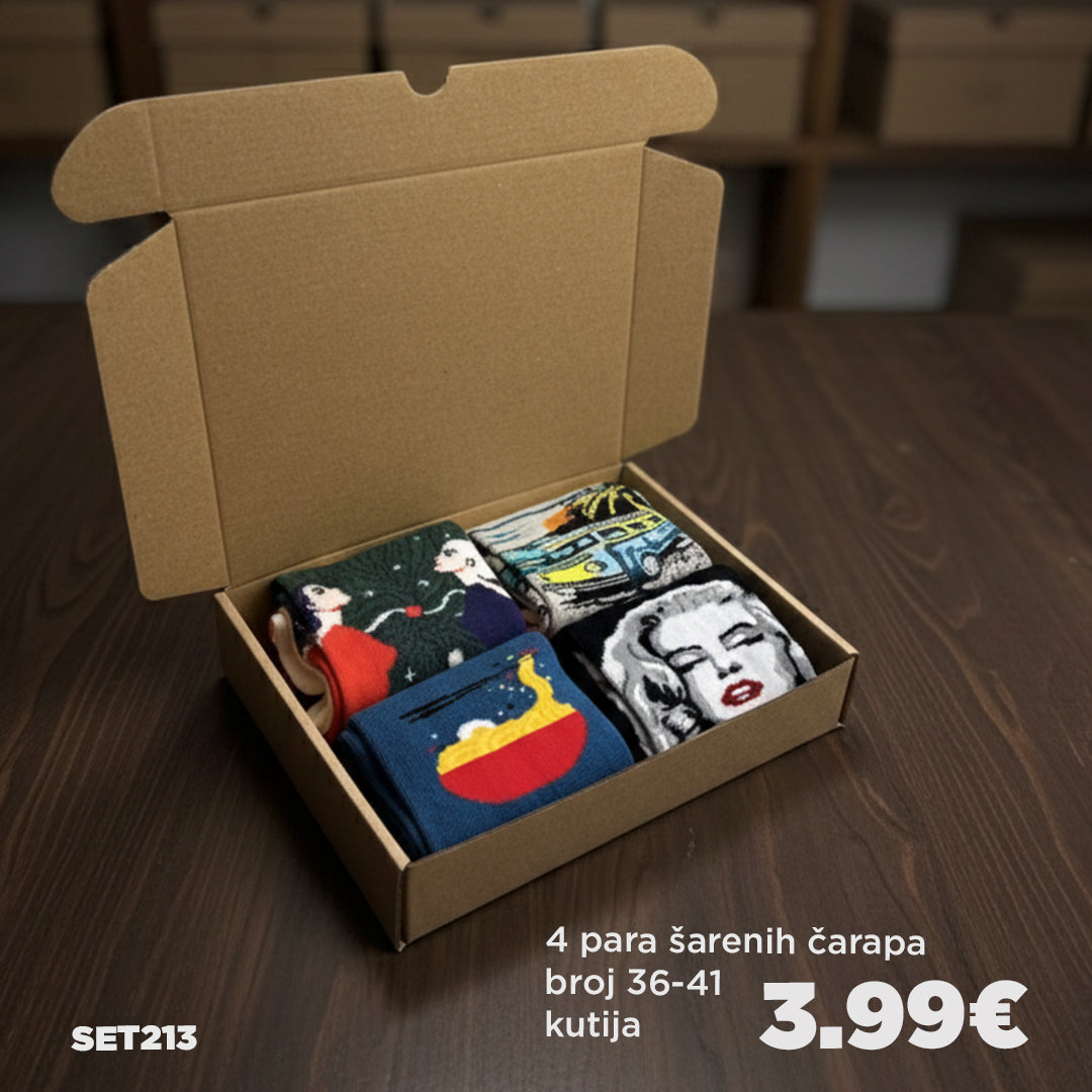 🎁Kutija iznenađenja - mix 4 para broj 36-41