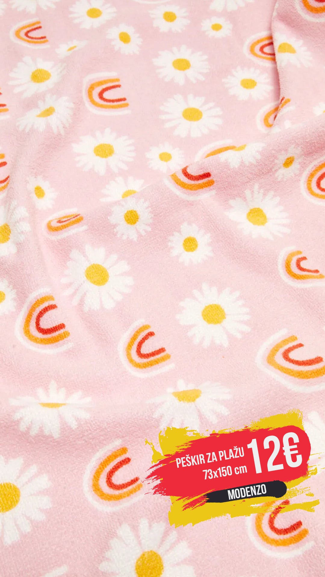 Peškir za plažu Flowers 73x150cm