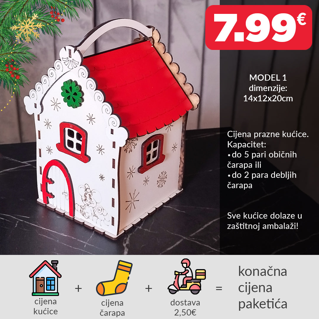 Kućica za čarape model 1