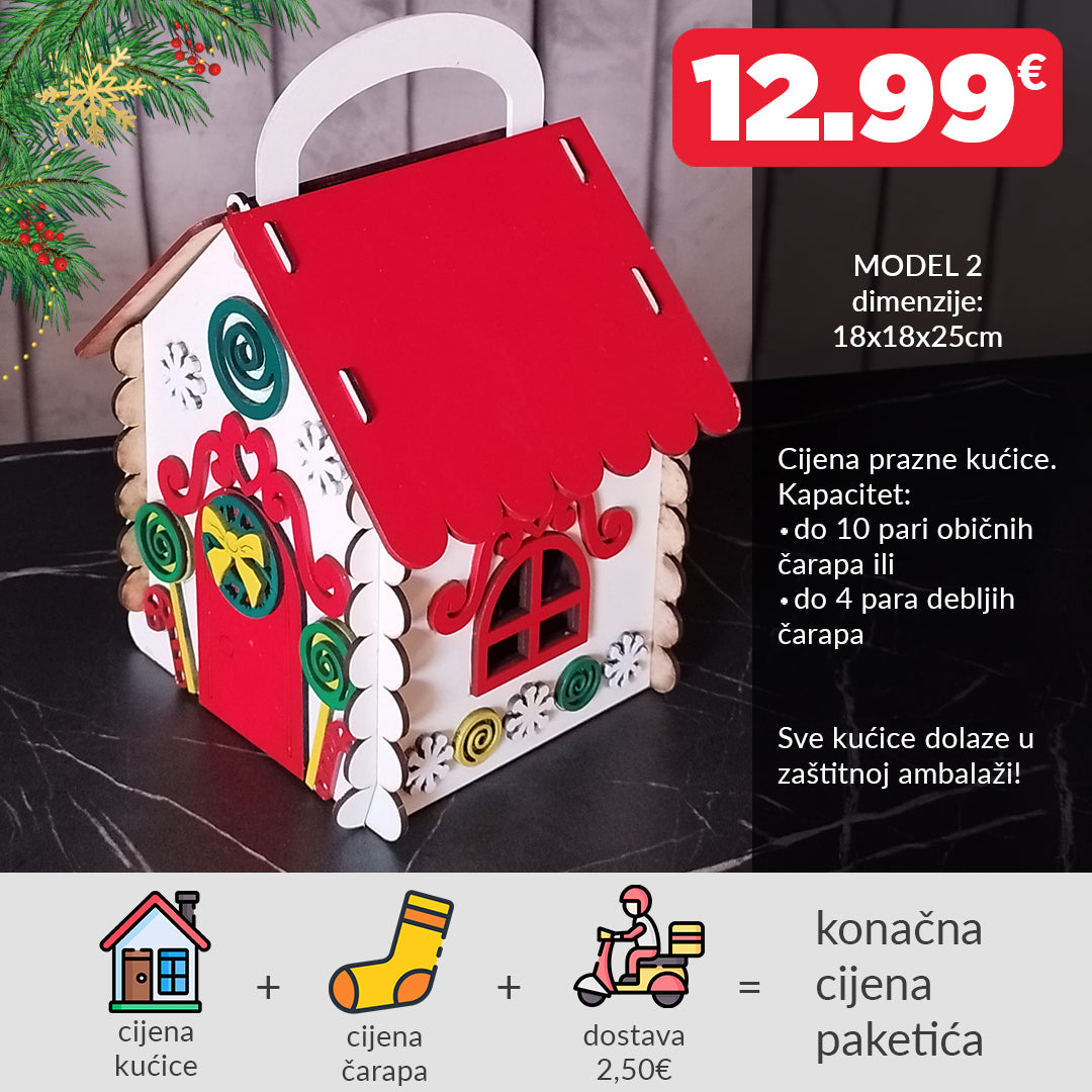 Kućica za čarape model 2