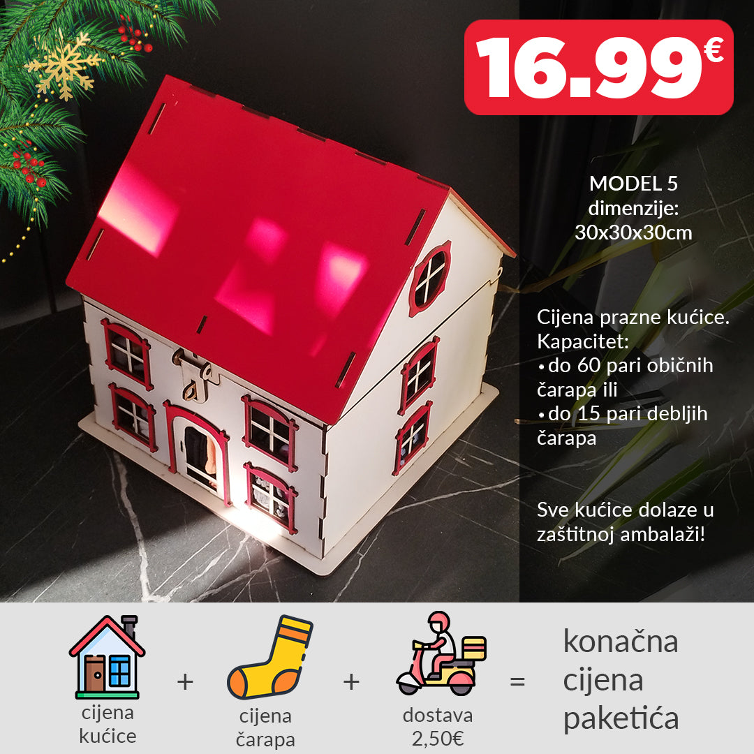 Kućica za čarape model 5