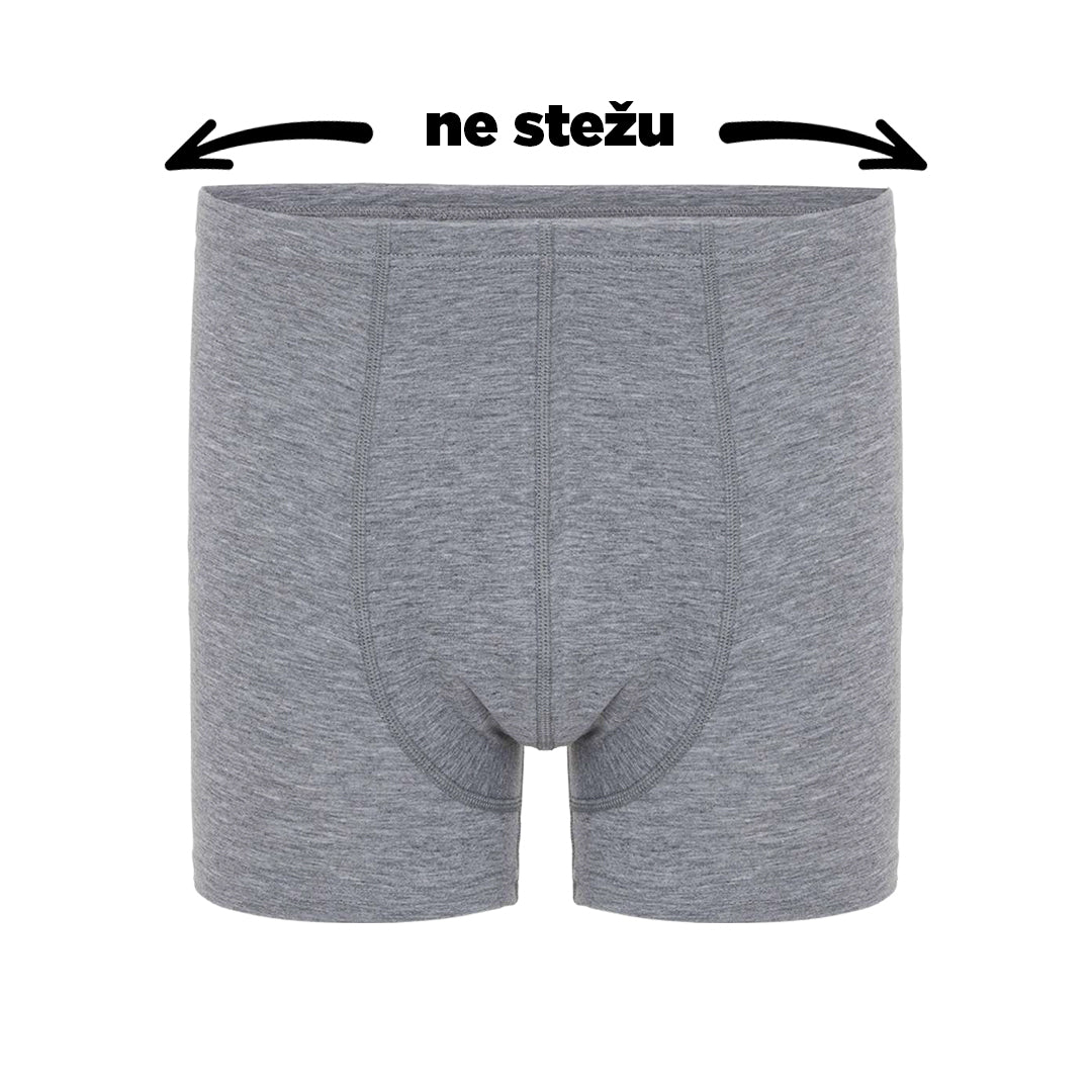 Muške bokserice koje ne stežu - siva boja