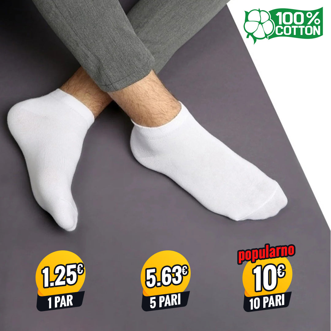 Muške polukratke čarape 40-44 - bijela