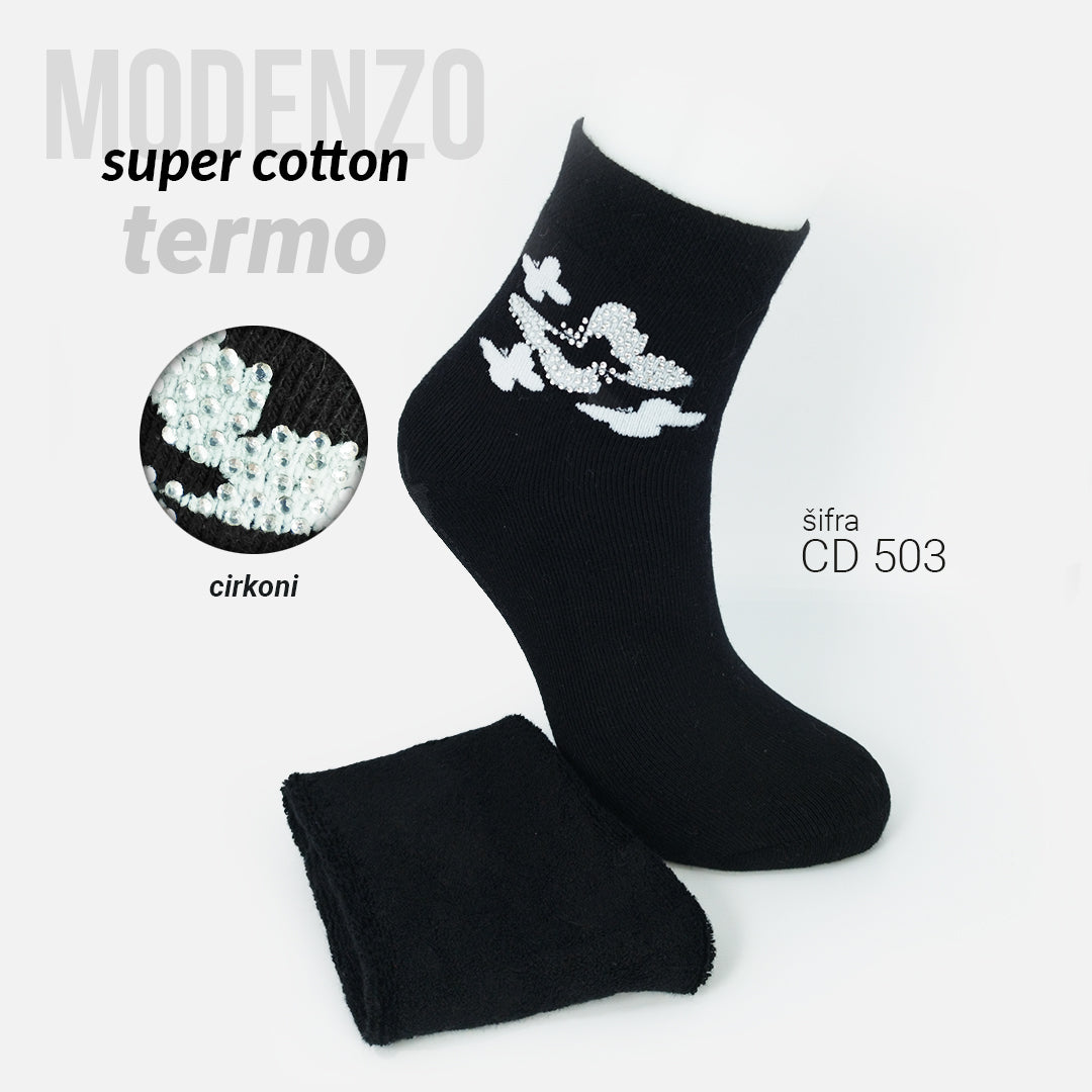 Ženske termo čarape super cotton 36-41 CD 503