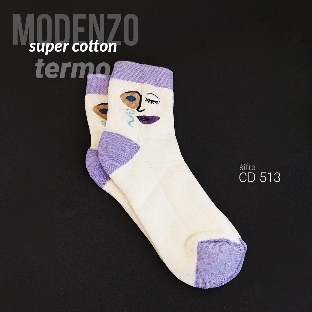 Ženske termo čarape super cotton 36-41 CD 513
