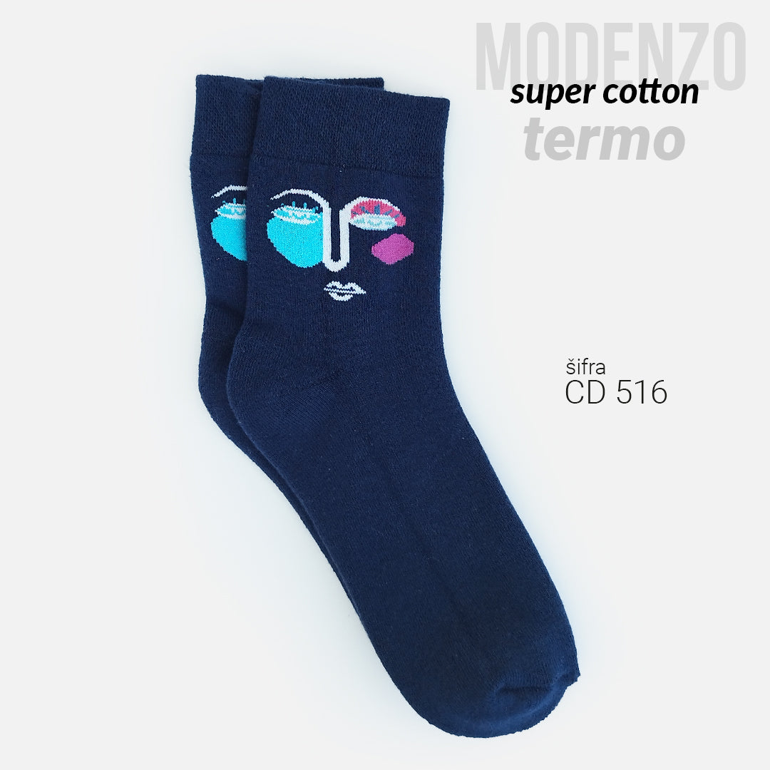 Ženske termo čarape super cotton 36-41 CD 516