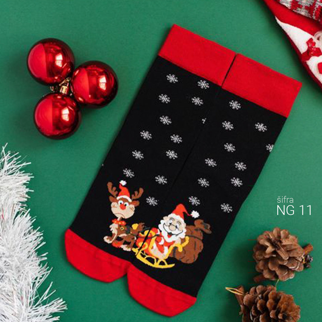 Novogodišnje super cotton čarape 37-43 NG11
