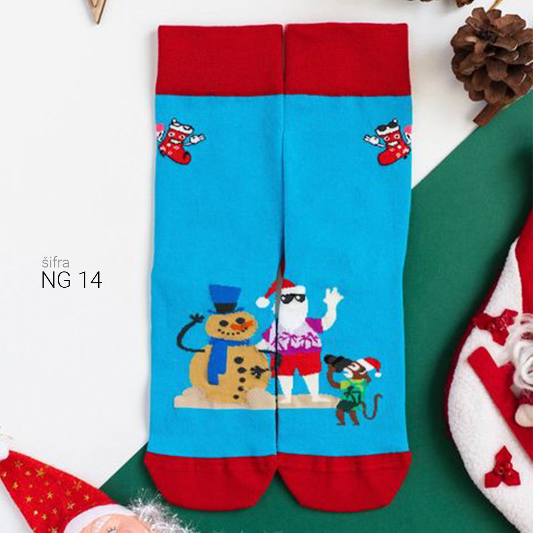Novogodišnje super cotton čarape 37-43 NG14