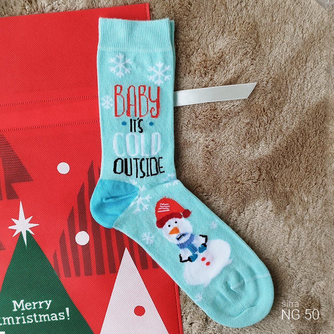 Novogodišnje super cotton čarape 37-43 NG50