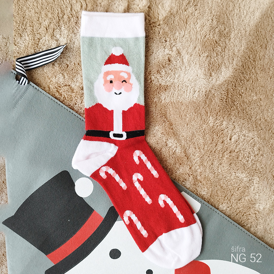 Novogodišnje super cotton čarape 37-43 NG52