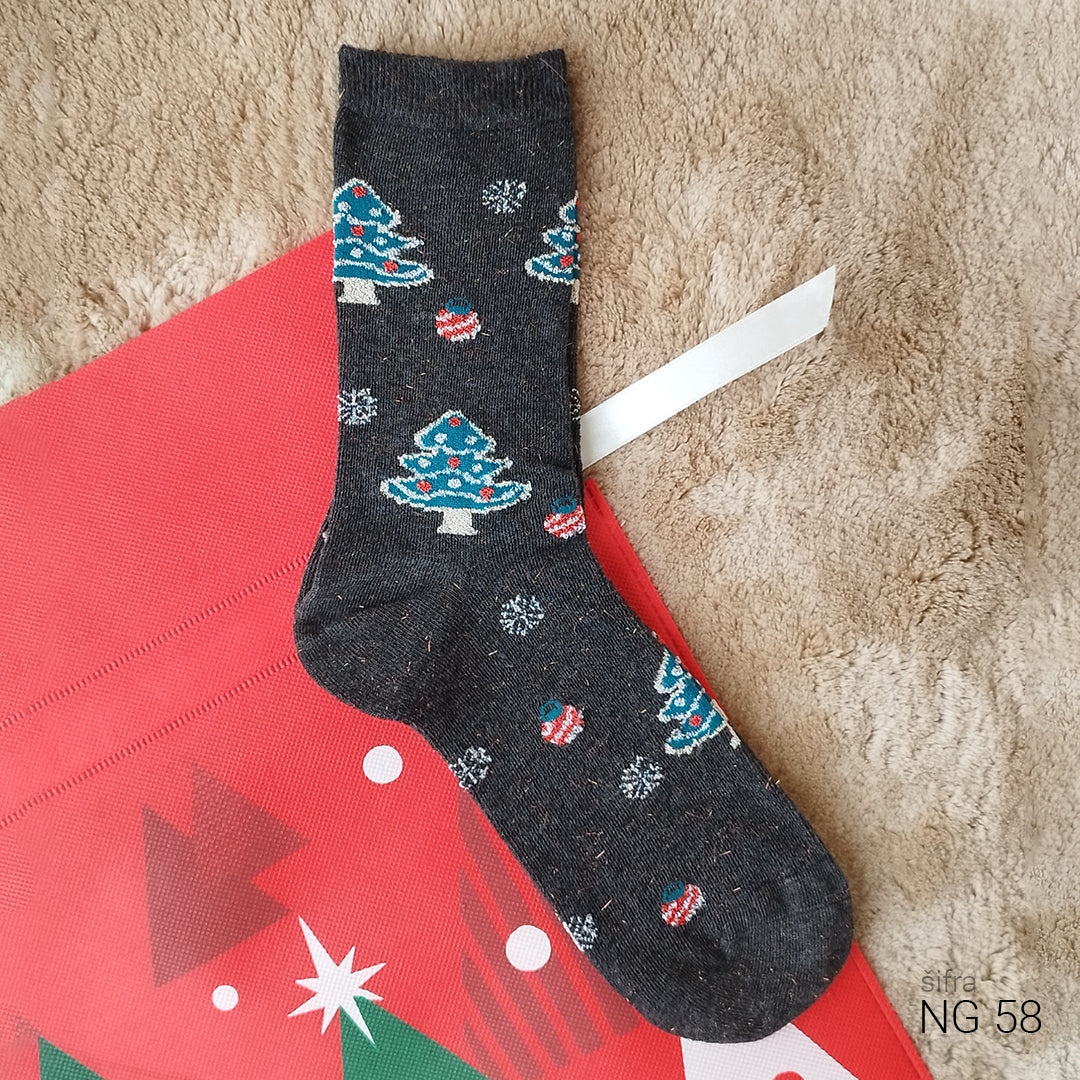 Novogodišnje super cotton čarape 37-43 NG58