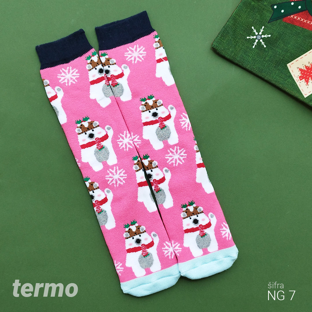 Novogodišnje termo čarape 36-41 NG7