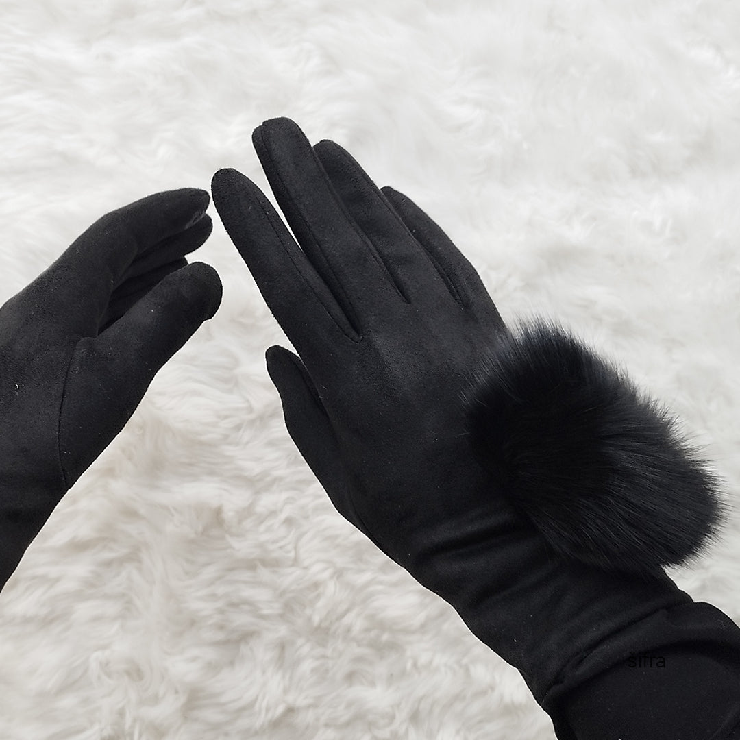 Ženske elegantne rukavice sa ukrasom