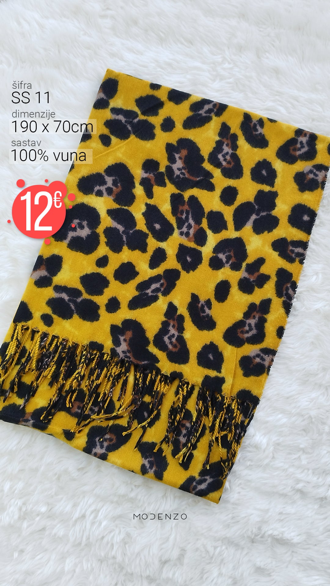 Ženski tanki šal SS 11