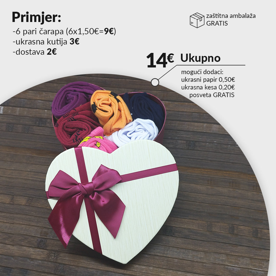 Srednja ukrasna kutija srce