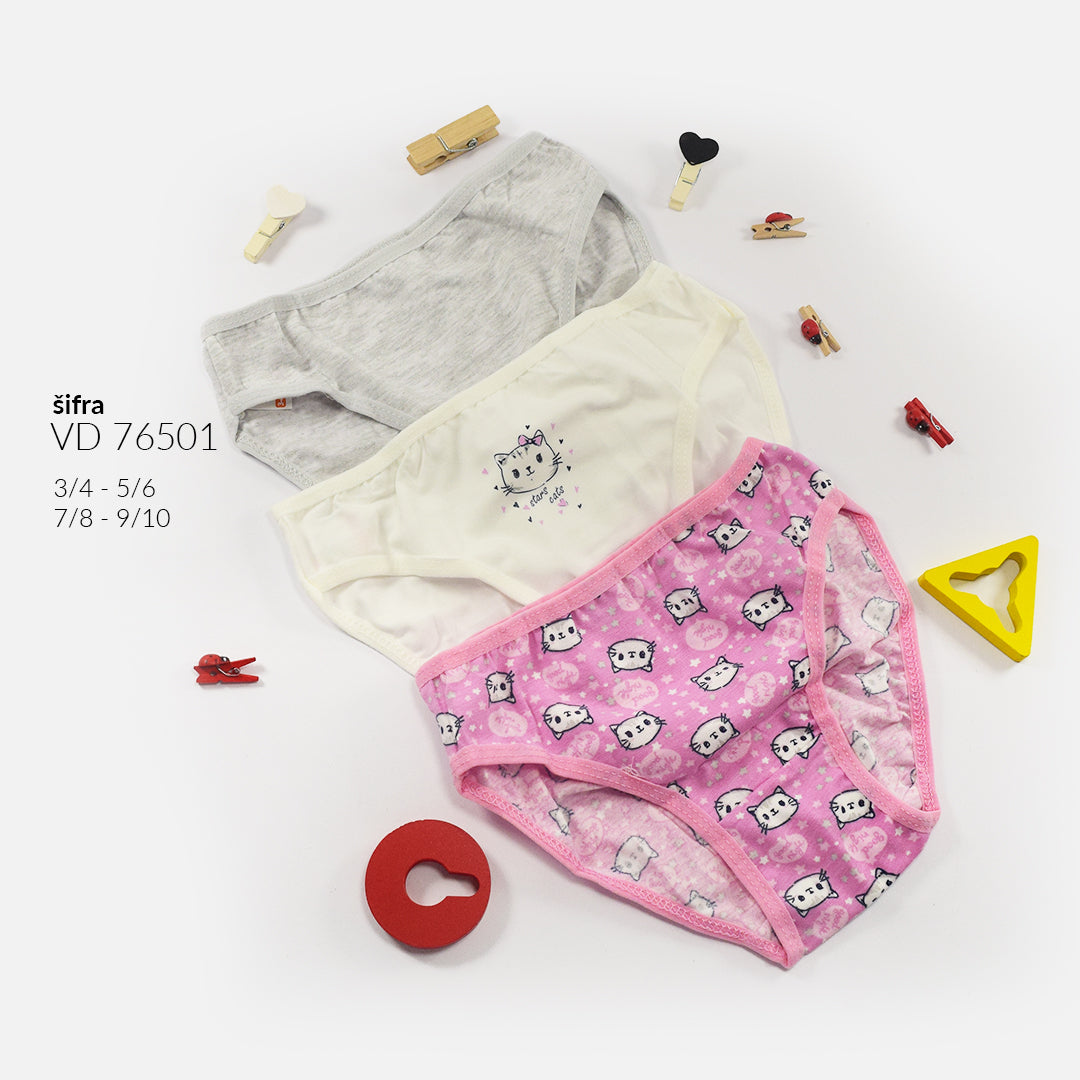 Donji veš za djevojčice (paket 3 kom)