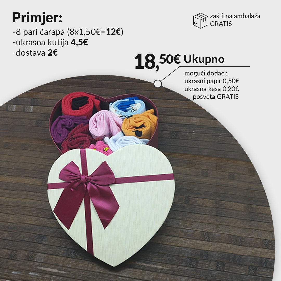 Velika ukrasna kutija srce