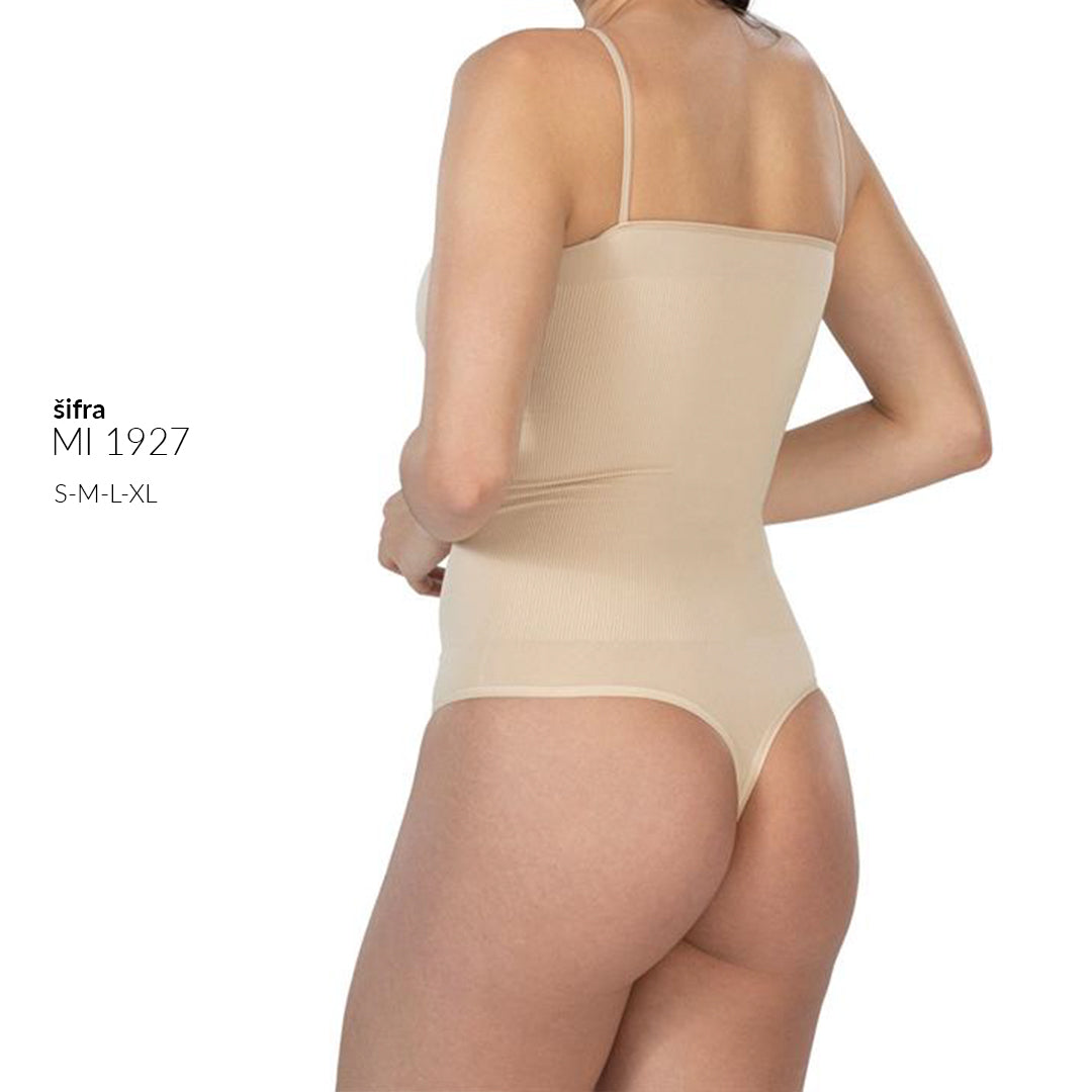 Klasičan bodi steznik tanga u boji kože