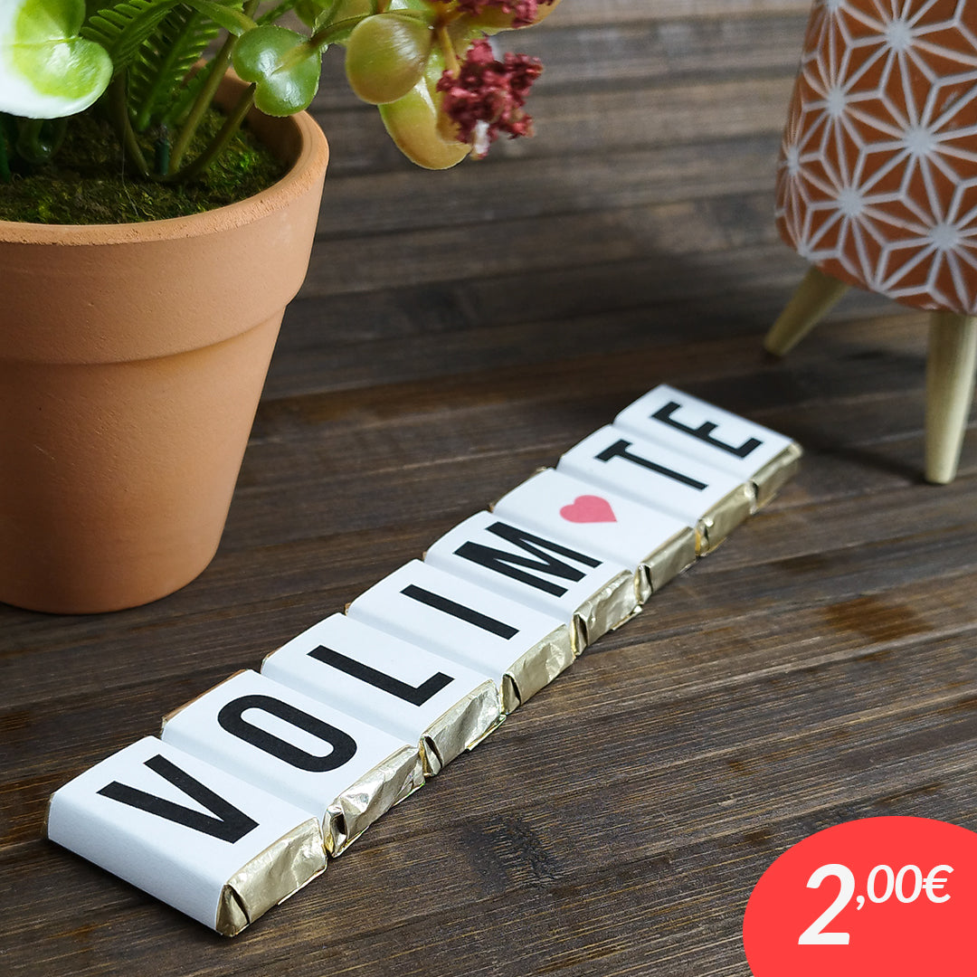 Posveta od čokoladica "Volim te"