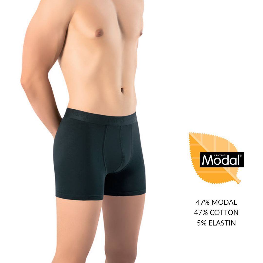 Muske crne bokserice od 47 posto modal 47 posto pamuk i 5 posto elastina