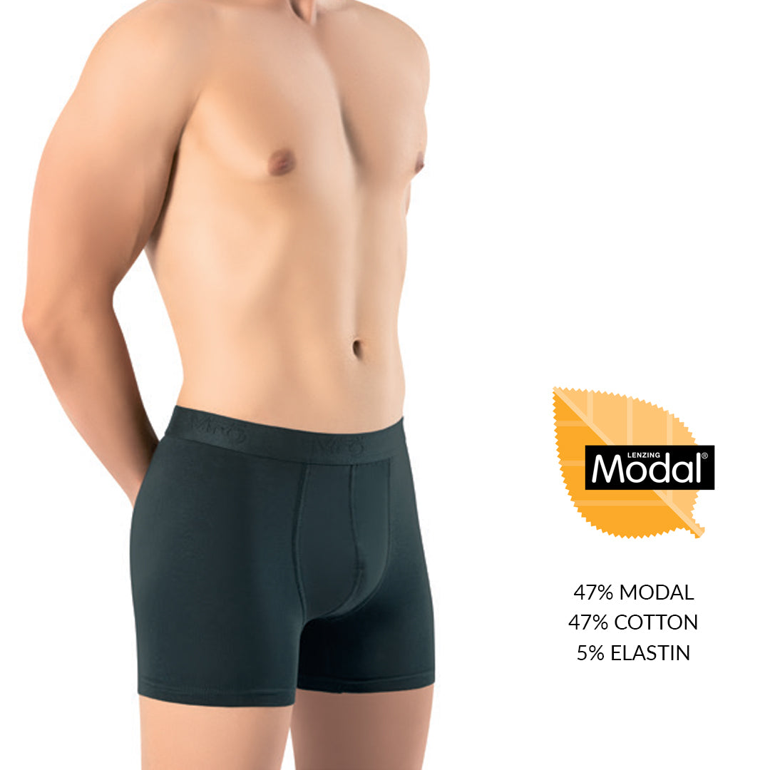 Muske sive bokserice od 47 posto modal 47 posto pamuk i 5 posto elastina