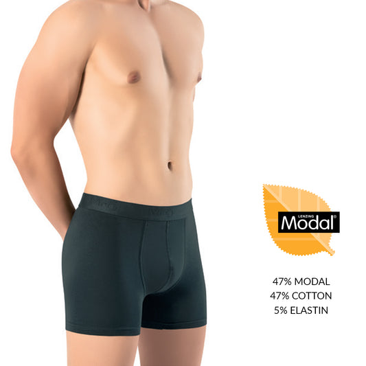 Muske sive bokserice od 47 posto modal 47 posto pamuk i 5 posto elastina