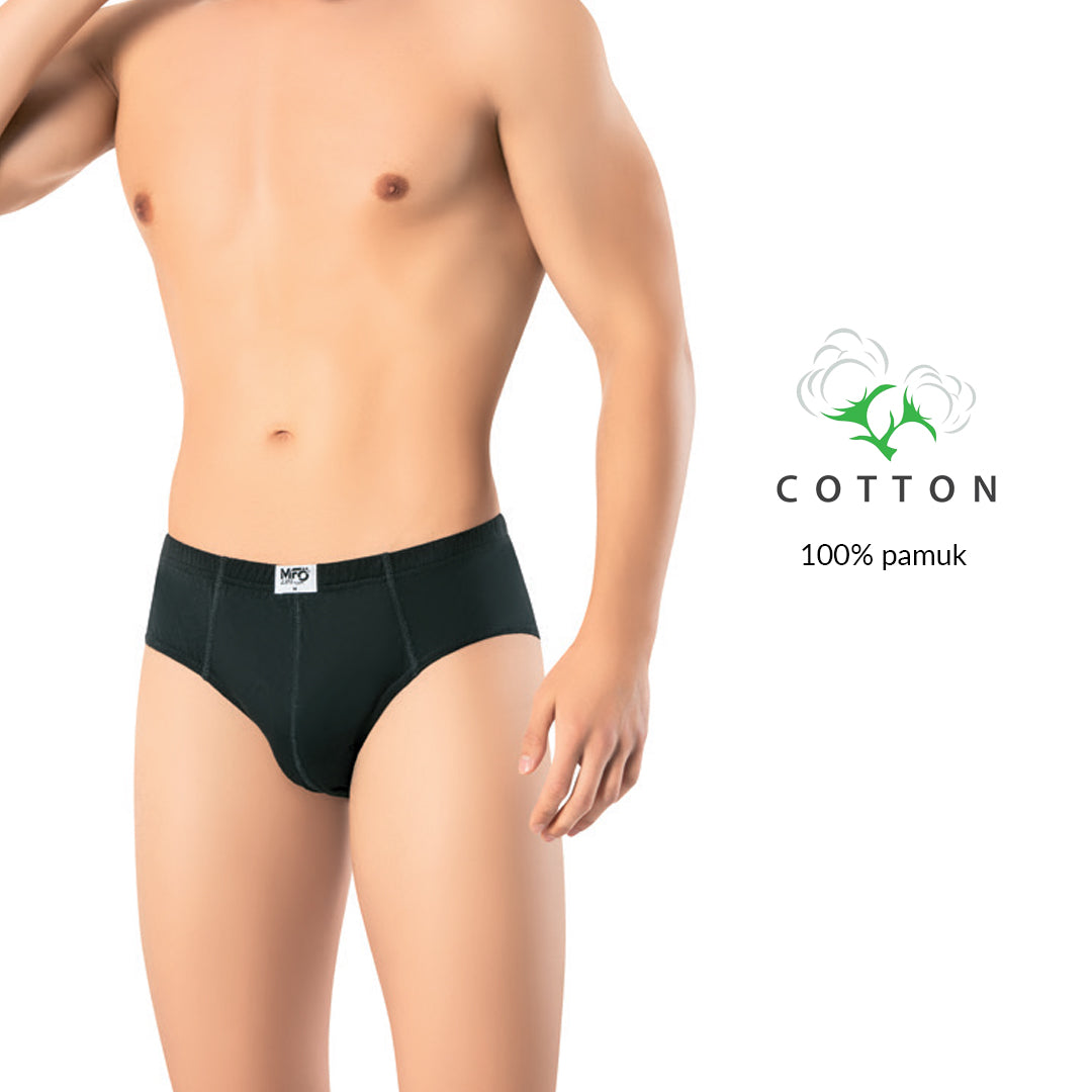 Klasicne muske crne slip gacice 100 posto pamuk model BA097